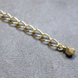 Brass cut beads necklace ＊マット＊ 5枚目の画像