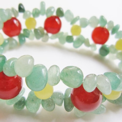 キャンディトルマリンブレスレット 最高品質 SA トルマリン ミックス キャンディーカラー ブレスレット