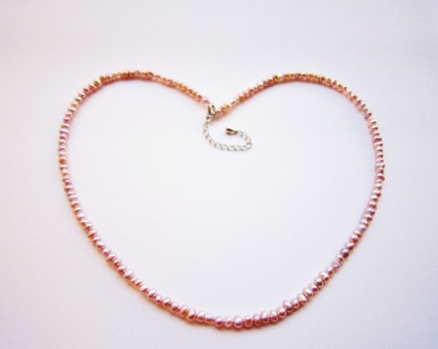 Pink淡水パール　ネックレス