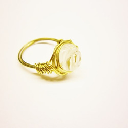 薔薇水晶　Wire　Ring 1枚目の画像