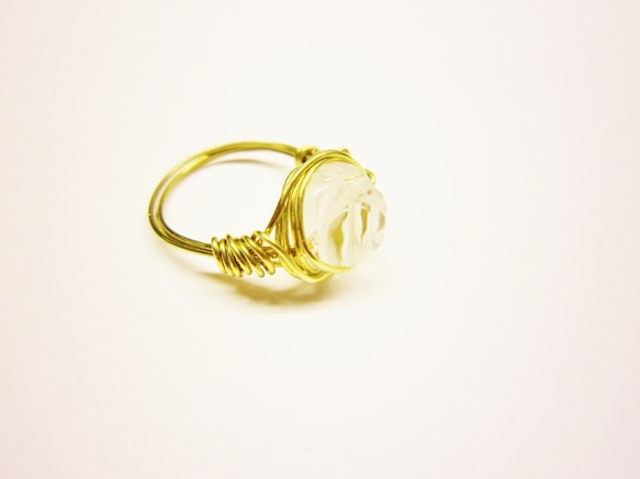 薔薇水晶　Wire　Ring 1枚目の画像