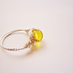 シトリン　Wire　Ring 1枚目の画像