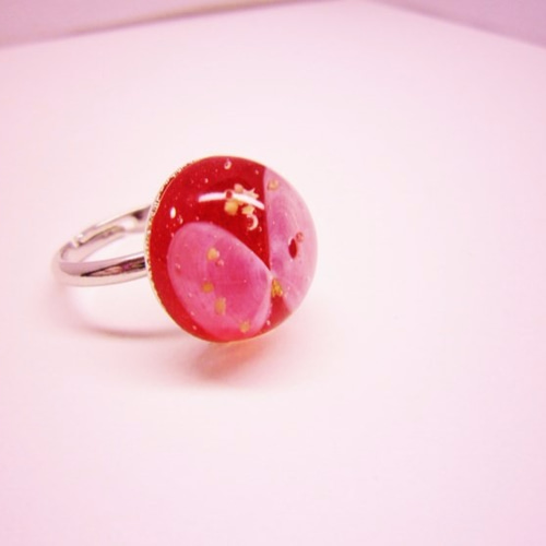 uzu ピンク蝶貝リング 桜貝 蝶々 Ring 指輪・リング Rainbow Stone 通販 2906902