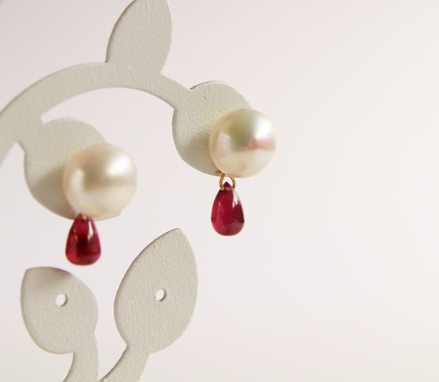 4ＷＡＹ マカロンPearl+ Colorful　ピアス　14KGF