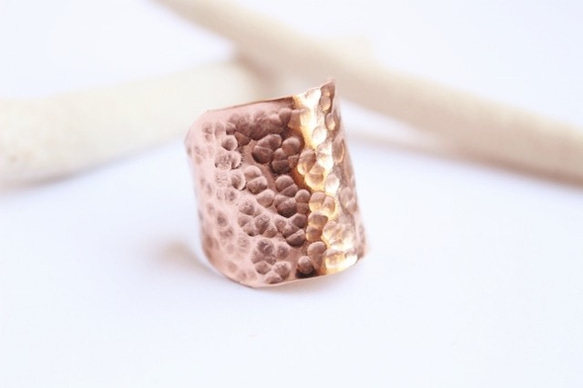 ゴツンと幅広20㎜　Copper　Ring 1枚目の画像