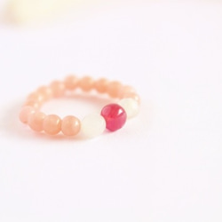 宝石質　ルビー　Simple　Ring　(桜) 2枚目の画像