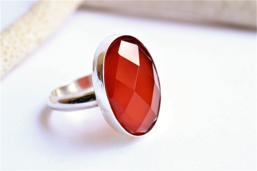 カーネリアン　Silver　Ring 2