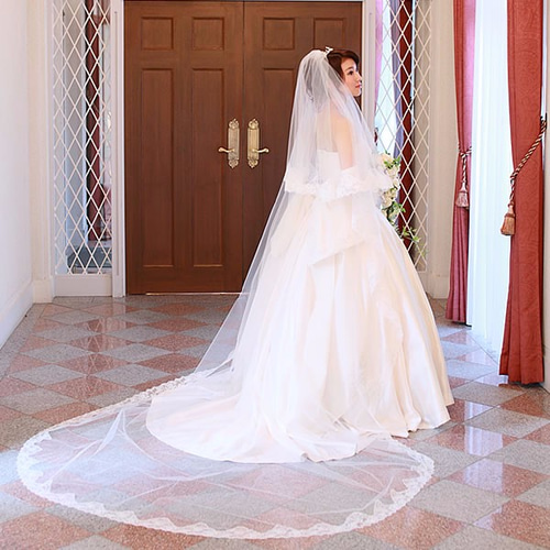 ウエディングベール ロングベール 3mロング【花の妖精】 その他 ウエディングベール ロングベール 3mロング【花の妖精】 その他