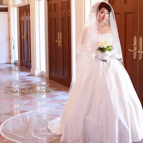 ウェディングドレス用 ロングベール（3m）