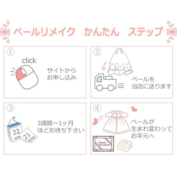 ベールリメイク【2wayセレモニーベビードレス3点セット】シルクドレス ベールリメイク ショート丈 ミドル丈は1枚分