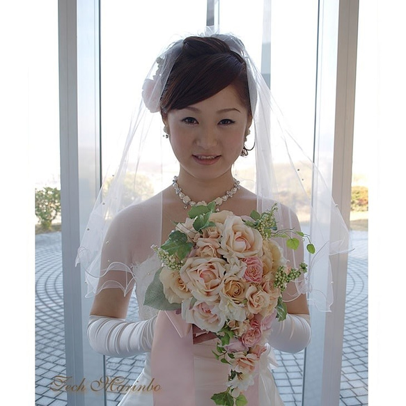 【ネット限定】 ウェディングベール パール 薄 結婚式 スーツ・フォーマル・ドレス