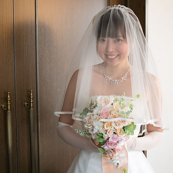 ウエディングベール ショートベール【リリア】結婚式 2枚目の画像