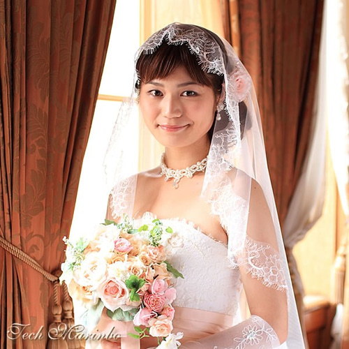 ワタベウェディング ロングヴェール マリアヴェール