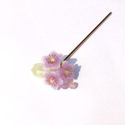 [あれば]春。桜井Ⅳ。山の桜。紫色の桜が咲きます。樹脂の桜。メタルエナメル 5枚目の画像