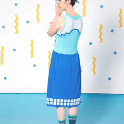 VACATION HOUSE Button Up Dress (Ice Blue) 4枚目の画像