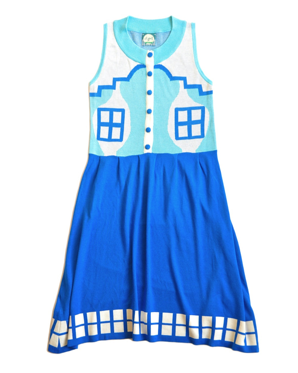 VACATION HOUSE Button Up Dress (Ice Blue) 6枚目の画像