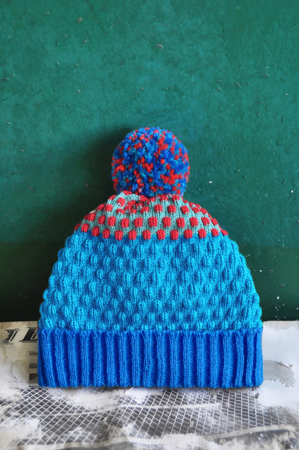 Ocean Park Detachable PomPom Beanie Hat 1枚目の画像