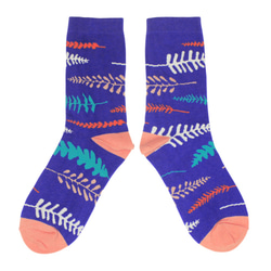 Fern Violet Unisex Crew Socks 2枚目の画像