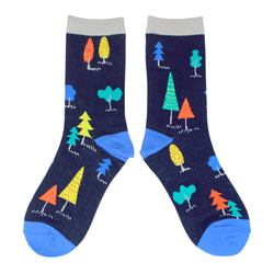 Woods Indigo Unisex Crew Socks 4枚目の画像