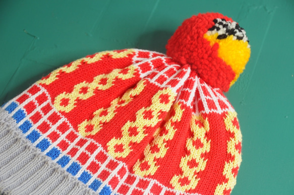 Great Luck Detachable PomPom Beanie Hat 2枚目の画像