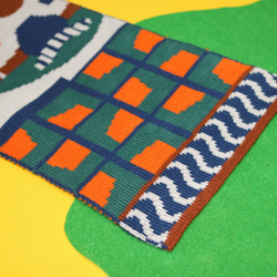 Rocky Yard Grey Knitted Scarf | Warm Winter Gift 3枚目の画像