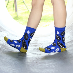 ロゼオリネアータ ナイロン靴下 - コバルトブルー 5枚目の画像