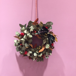 【Creema禮物季】質感簡約風之聖誕乾燥花圈，店家＆家居裝飾必備款 | AIRLIFE FLORA 小生活花朵 第3張的照片