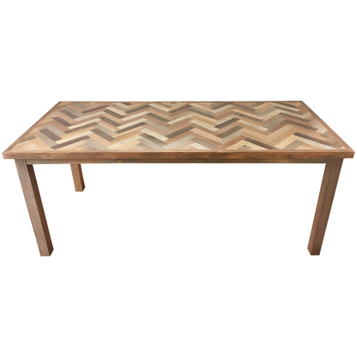 ヘリンボーン ダイニングテーブル 古材 ダイニングテーブル