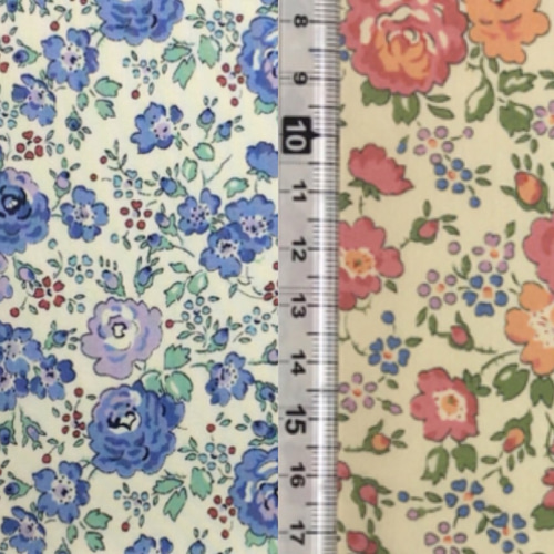 生地見本◇フェリシテ縮小柄（ブルー） felicite -blue 生地 nico*cute