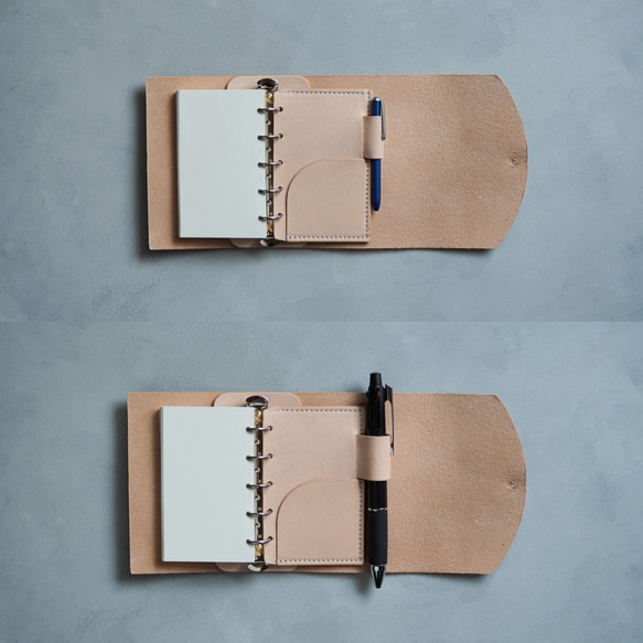 &quot;enko&quot; Micro 5 System Notebook Cover 鞣製皮革 Mini 5 Plann 第6張的照片