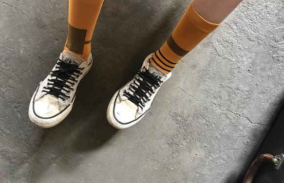 <honey_bee> クルーソックス、靴下 2枚目の画像