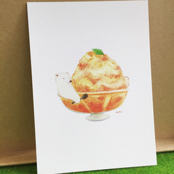 橘子挫冰－明信片 第3張的照片