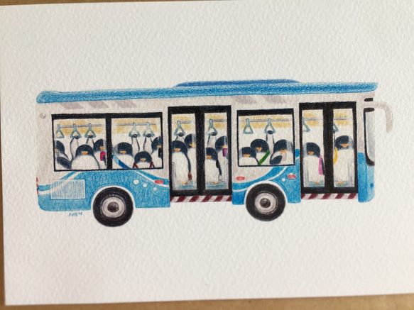搭公車－明信片 第3張的照片