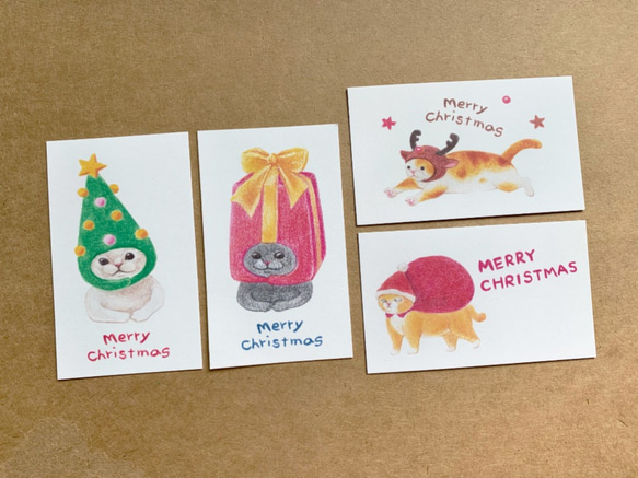 猫のクリスマスカード 6枚目の画像