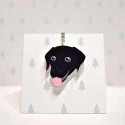 拉布拉多犬(黑)-鑰匙圈-壓克力 第1張的照片