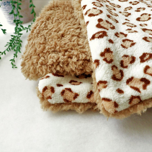 完売☆頬ずりしたくなる ふわふわ ボア レオパード ヒョウ柄