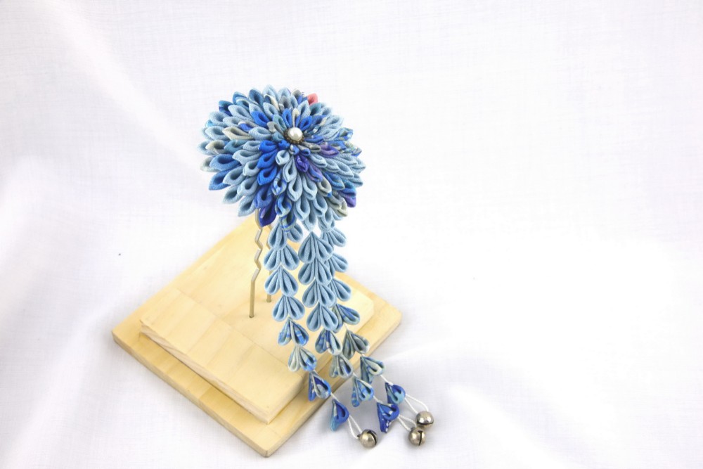 《朱雀》つまみ細工　かんざし　髪飾り　成人式 4,800円