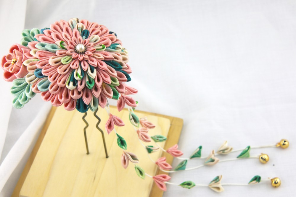 ナルシサスセイコー布花ヘアカットヘアピンヘアピンヘアステップシェイクつまみ細工