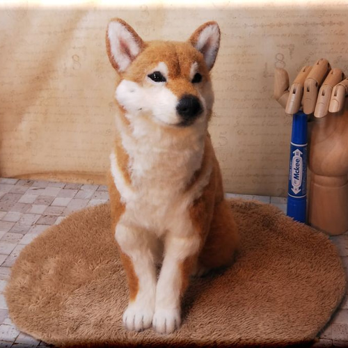羊毛フェルト犬 柴犬 Yahoo!オークション - 羊毛フェルト 犬 柴犬