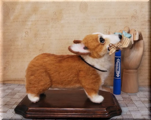 羊毛フェルト 犬 コーギー 羊毛フェルト コーギー 子犬 犬 - メルカリ