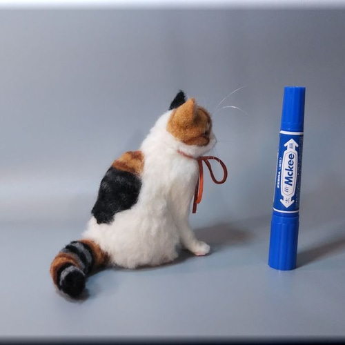 国内作家さま 羊毛フェルト 三毛猫さん 国内作家さま 羊毛フェルト 三毛
