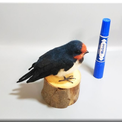 受注後制作】羊毛フェルト 野鳥 小鳥 幸せのハートを届ける旅