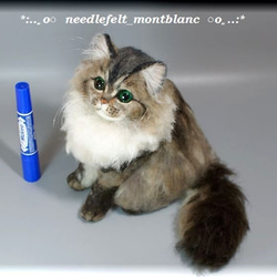 羊毛フェルト　猫　ペルシャ猫　チンチラゴールデン　ねこ　ネコ　 3枚目の画像