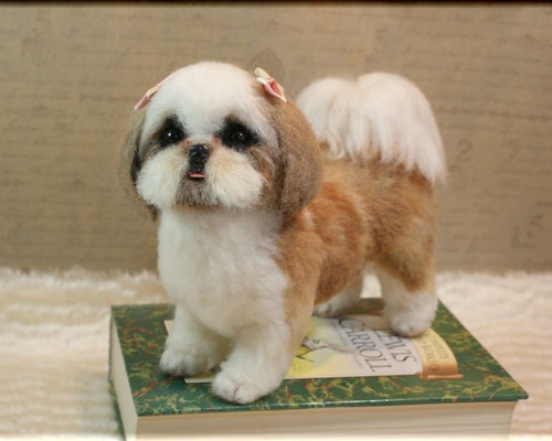 プリマロ　羊毛フェルト犬　シーズー　ペルシャ　トラ和猫 プリマロ 羊毛フェルト犬 シーズー ペルシャ トラ和猫 Amazon
