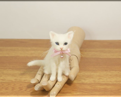 羊毛フェルト ハチワレ 猫さん♪ クリスマスツリー セット