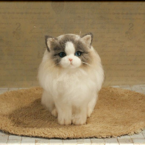 羊毛フェルト猫 ラグドール