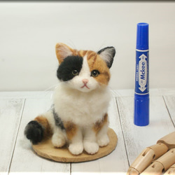 羊毛フェルト★辰な三毛猫ちゃんx他2点★ tsugumi 様で開催されている『猫博』 お陰様で完売となりました