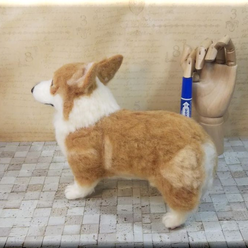 コーギーちゃん親子✩︎羊毛フェルト コーギーちゃん親子✩︎羊毛フェルト コーギーちゃん親子