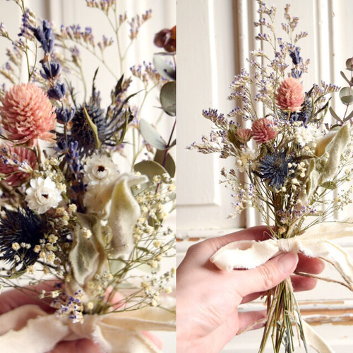 小花のドライフラワー ミニスワッグ（再再販） ドライフラワー