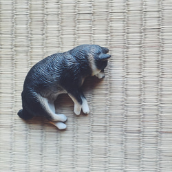 柴犬君 Shiba Inu 動物筷架 / 筆架 / 辦公室療癒小物 /黑色柴犬 第1張的照片